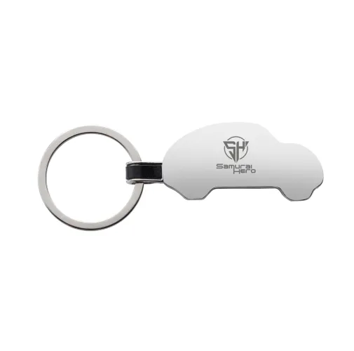 Llavero de coche de aleación de zinc reciclado RCS