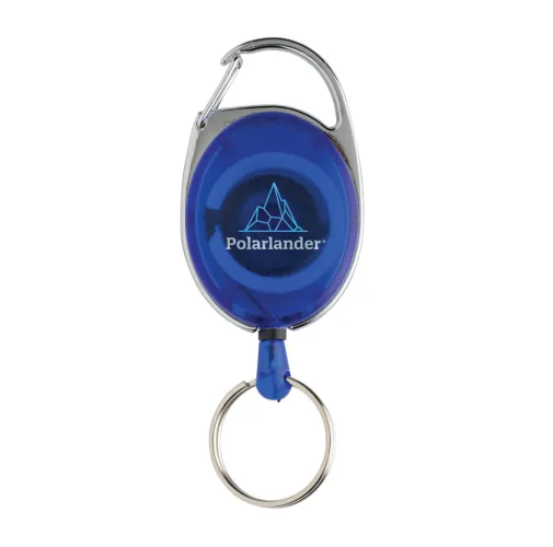 azul Llavero con clip alargable de ABS reciclado RCS