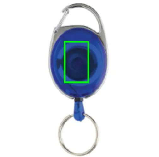 azul Llavero con clip alargable de ABS reciclado RCS