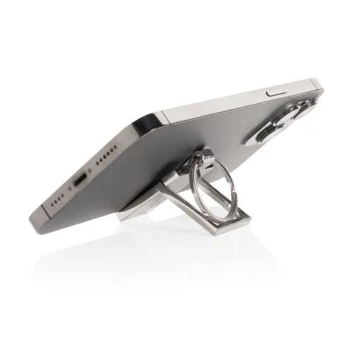 Llavero-soporte para teléfono de aleación de zinc reciclado