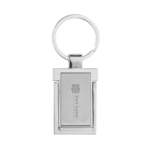 Llavero-soporte para teléfono de aleación de zinc reciclado