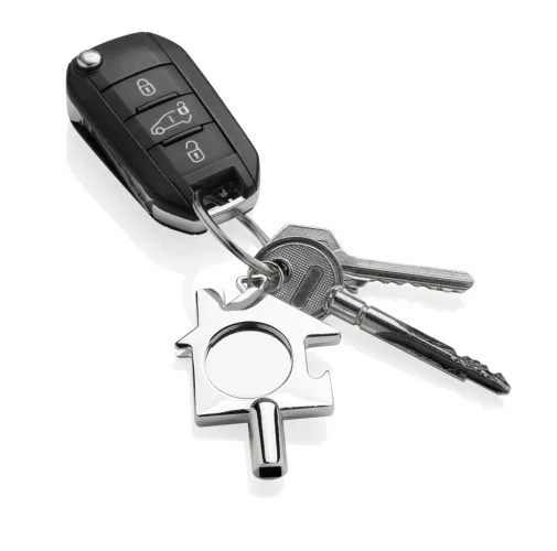 plata Llavero 3 en 1 de aleación de zinc reciclado RCS