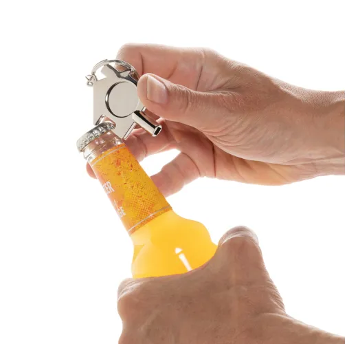 plata Llavero 3 en 1 de aleación de zinc reciclado RCS