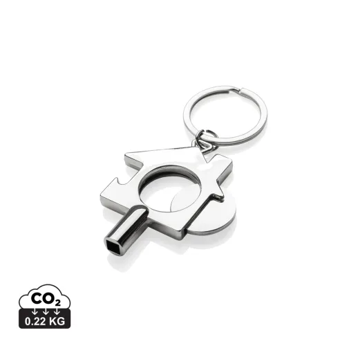 Llavero 3 en 1 de aleación de zinc reciclado RCS