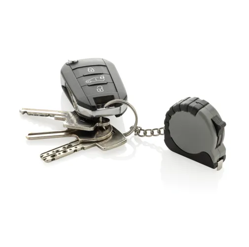 Llavero con cinta de 1m de ABS reciclado MeasureMate RCS