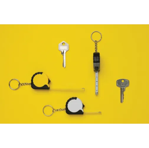 Llavero con cinta de 1m de ABS reciclado MeasureMate RCS