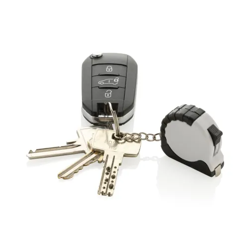 Llavero con cinta de 1m de ABS reciclado MeasureMate RCS