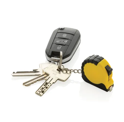 Llavero con cinta de 1m de ABS reciclado MeasureMate RCS