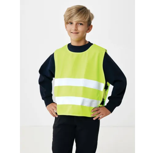 Chaleco seguridad PET reciclado GRS 7-12 años