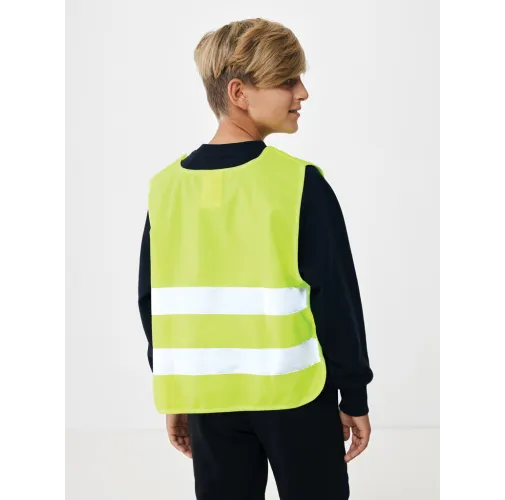 Chaleco seguridad PET reciclado GRS 7-12 años