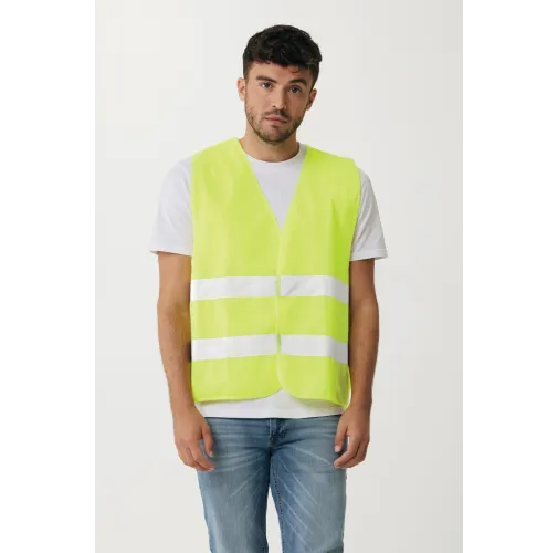 Chaleco de seguridad de PET reciclado GRS