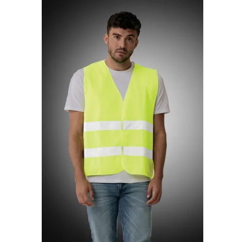 Chaleco de seguridad de PET reciclado GRS