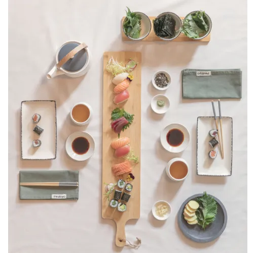 Set de 4 servilletas de mesa Ukiyo Aware ™ 180gr