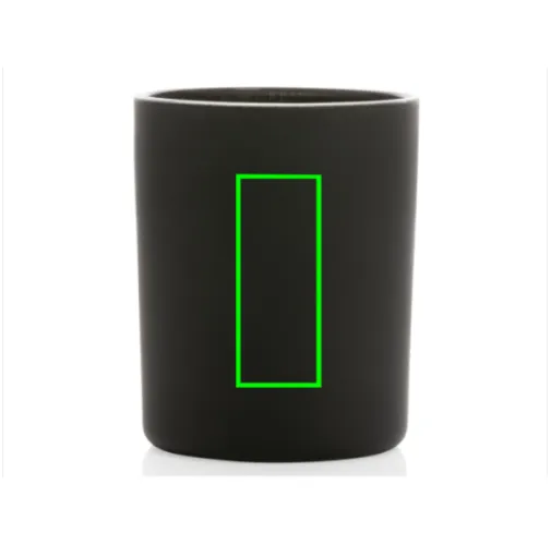 negro Vela Ukiyo perfumada pequeña en vaso