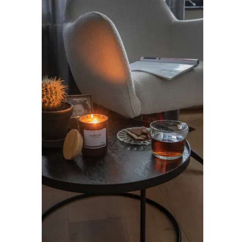 Vela perfumada Ukiyo deluxe con tapa de bambú