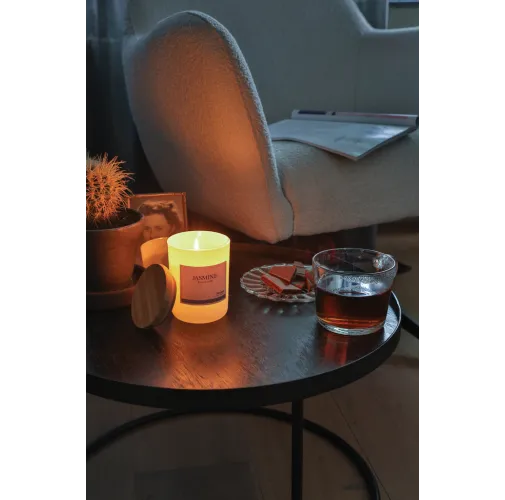 Vela perfumada Ukiyo deluxe con tapa de bambú