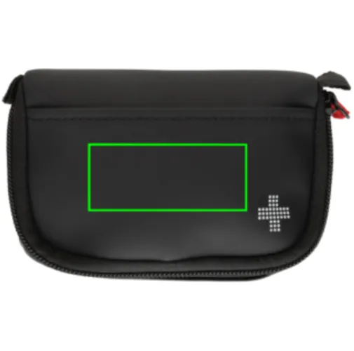 negro Estuche de primeros auxilios RCS de nobuk reciclado y PU