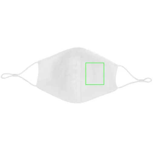 Mascarilla de algodón reutilizable de 2 capas