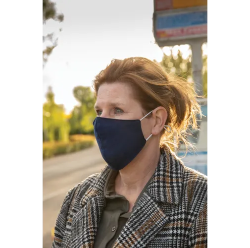Mascarilla de algodón reutilizable de 2 capas