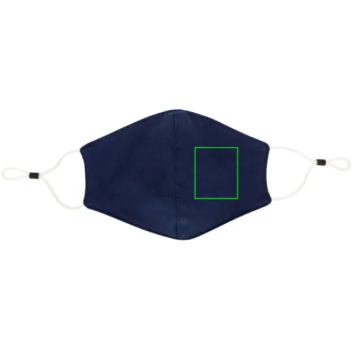 Mascarilla de algodón reutilizable de 2 capas