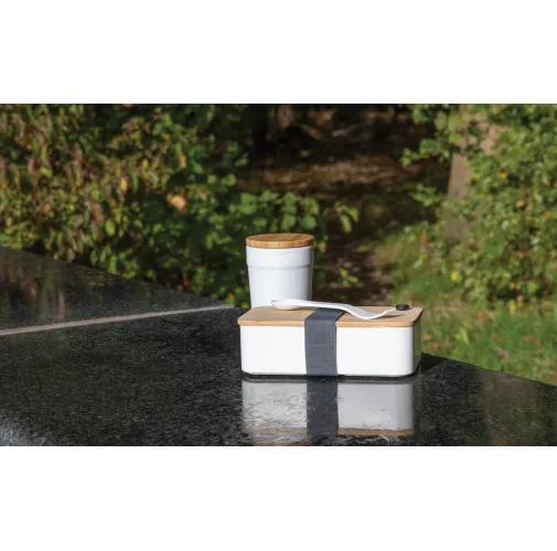 Fiambrera RCS con tapa RPP de bambú