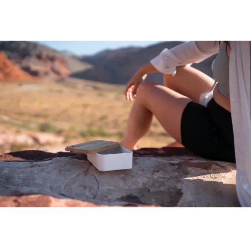 Fiambrera RCS con tapa RPP de bambú