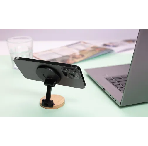 Soporte teléfono plástico reciclado y bambú Magmount RCS