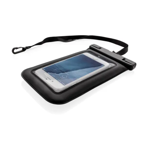 negro Estuche para teléfono impermeable IPX8 flotante