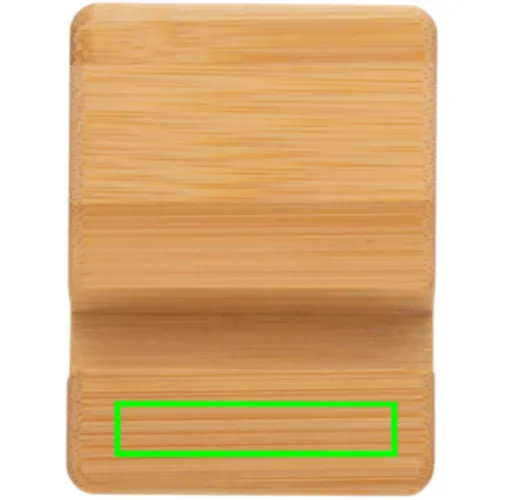 Soporte de bambú para teléfono