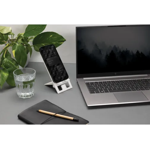 blanco Soporte teléfono plegable plástico reciclado RCS SnapStand