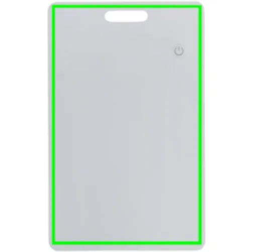 Tarjeta rastreadora recargable ultradelgada plástico  Findit