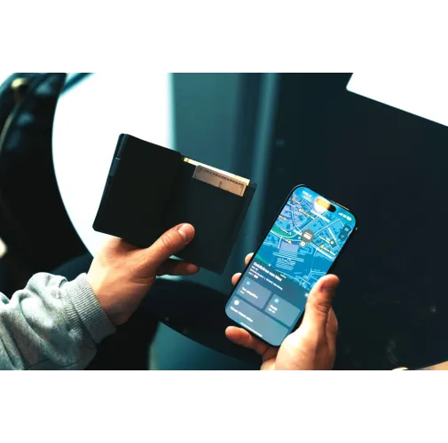 Cartera poliéster Seekcard RCS con localización