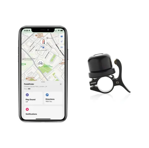 Timbre de bicicleta Pedalfinder con localizador