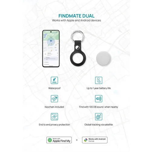 Localizador de artículos Findmate RCS Dual IPX 5