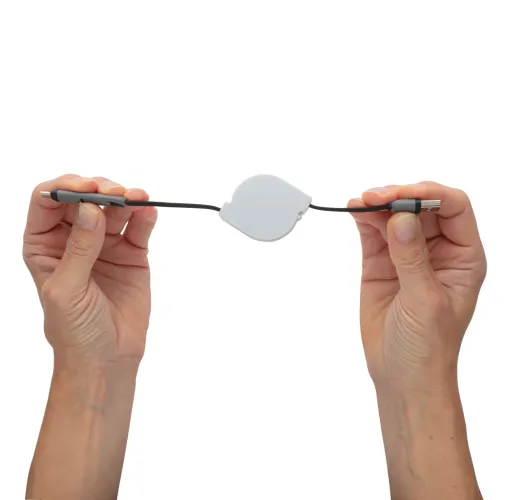 Cable 3 en 1 retráctil