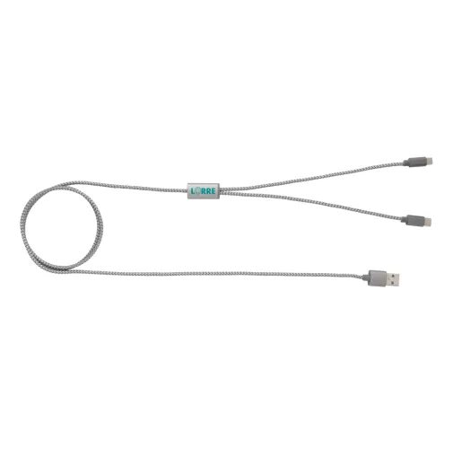 Cable 3 en 1 trenzado