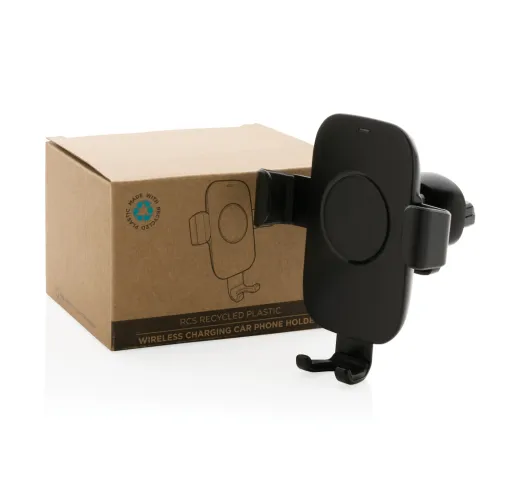 negro Soporte coche carga inalámbrica 10W reciclado RCS