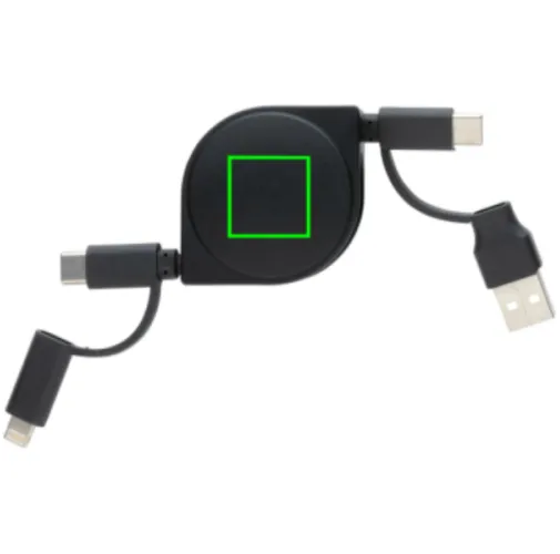 Cable 6 en 1 de plástico reciclado estándar RCS y TPE