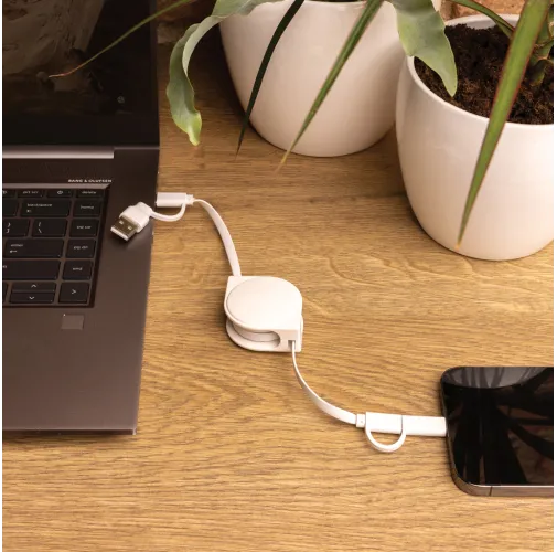 Cable 6 en 1 de plástico reciclado estándar RCS y TPE