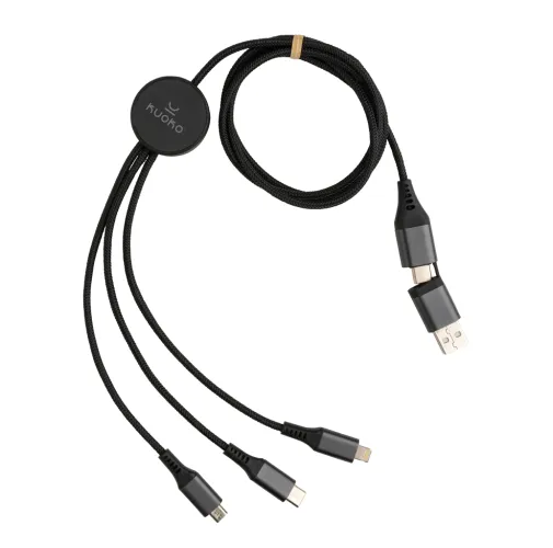 Cable Terra RCS aluminio reciclado 120 cm 6 en 1