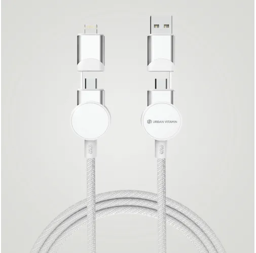 blanco Cable 6 en 1 Oakland RCS carga rápida 45W