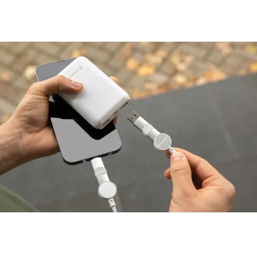 blanco Cable 6 en 1 Oakland RCS carga rápida 45W