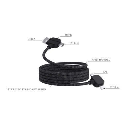Cable magnético TPE/PET reciclado Urban Vitamin Stockton 65W