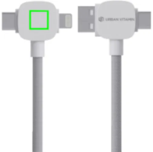 Cable magnético TPE/PET reciclado Urban Vitamin Stockton 65W