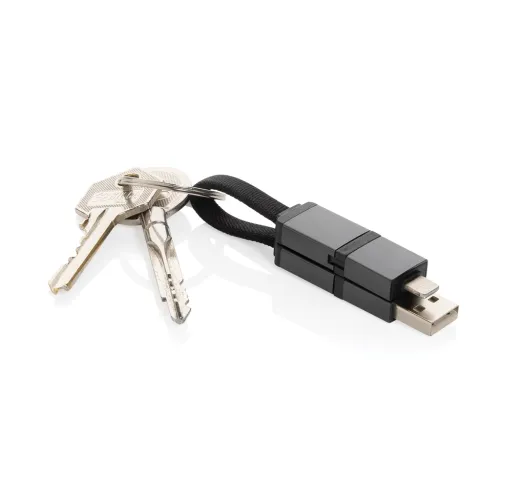 Cable carga rápida 4 en 1 de aluminio reciclado Terra 60W