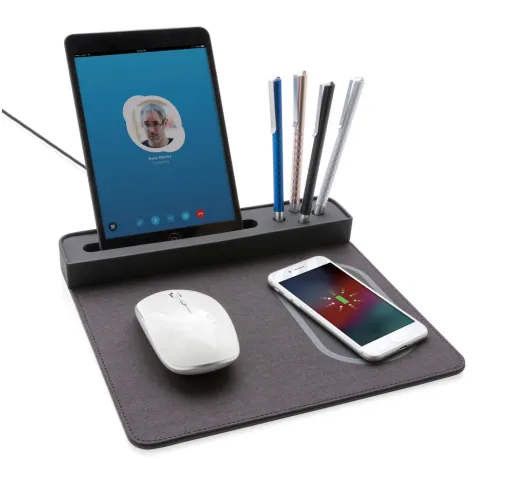 Alfombrilla de ratón con carga inalámbrica 5W