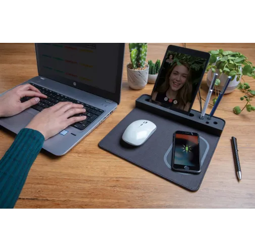 Alfombrilla de ratón con carga inalámbrica 5W