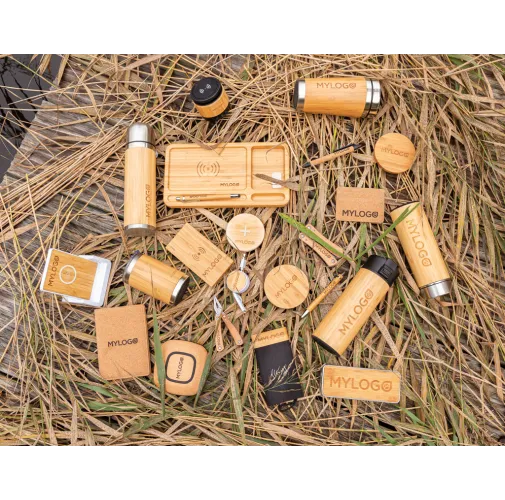 Cargador inalámbrico 5W bambú X