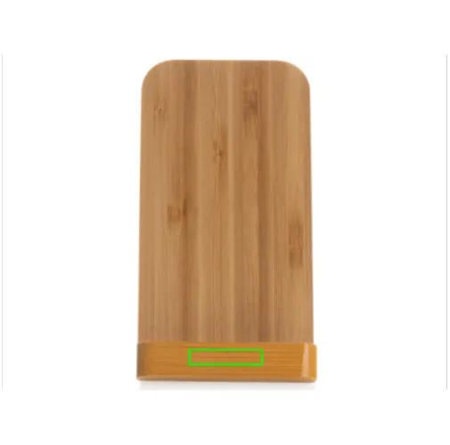 Soporte de carga inalámbrica de 5W de bambú