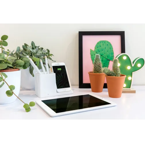 Cargador Ontario 10W de plástico reciclado y RCS